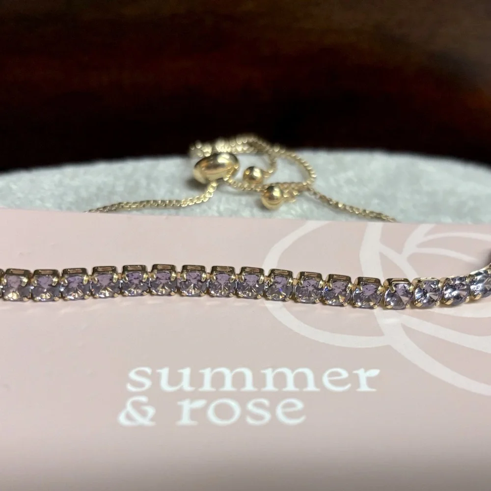 NWT Lavender Stone Tennis Bracelet - Picture 3 of 6